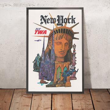 A framed image of 