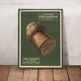 Champagne Léon Chandon Vintage Champagne Poster, 1909