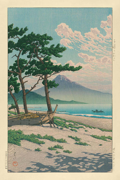 Pines at Miho Seashore by Hasui Kawase, 1935