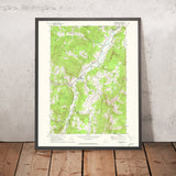 Old Map of Waitsfield, Vermont by USGS, 1970 – Mad River, East Waitsfield & Long Trail