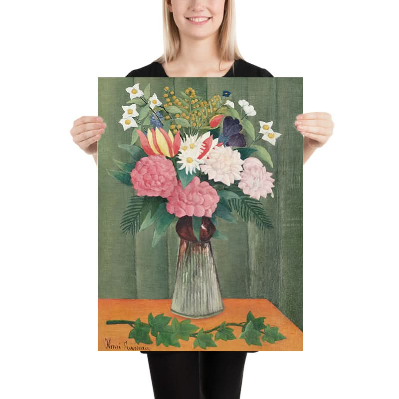 Blumen in einer Vase von Henri Rousseau, 1910 