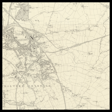 An old Ordnance Survey map of Hinckley