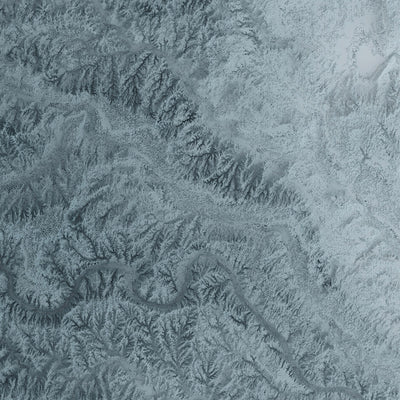 Oklahoma topografische 3D-Reliefkarte 
