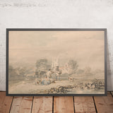 Semis d'automne du grain par Turner, 1794 