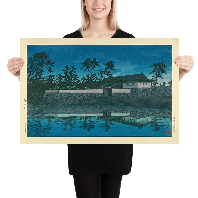 Porta Sakurada di Hasui Kawase, 1935 