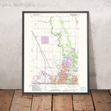 Old Map of Fargo, North Dakota by USGS, 1959 – Moorhead, Red River & Harwood