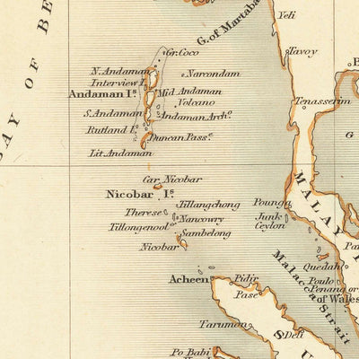 Old Map of the Indian Ocean Islands by John Tallis, 1851: Colonial Madagascar, Mauritius, Ceylon
