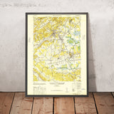 Old Map of Bernardsville, New Jersey by USGS, 1947 – Bridgewater, Basking Ridge & Great Swamp