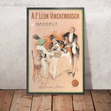 A.F. Léon Vinckenbosch Vintage Liqueur Poster by Romeo Dumoulin, 1920