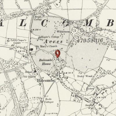 Personalised Old Map of Luton