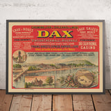 Póster de viaje de Dax: Station thermale et hivernale de Chemins de Fer d’Orléans et du Midi, 1890 