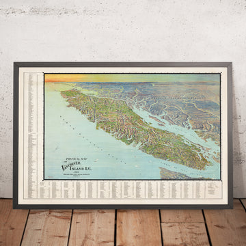 Vecchia mappa pittorica dell&