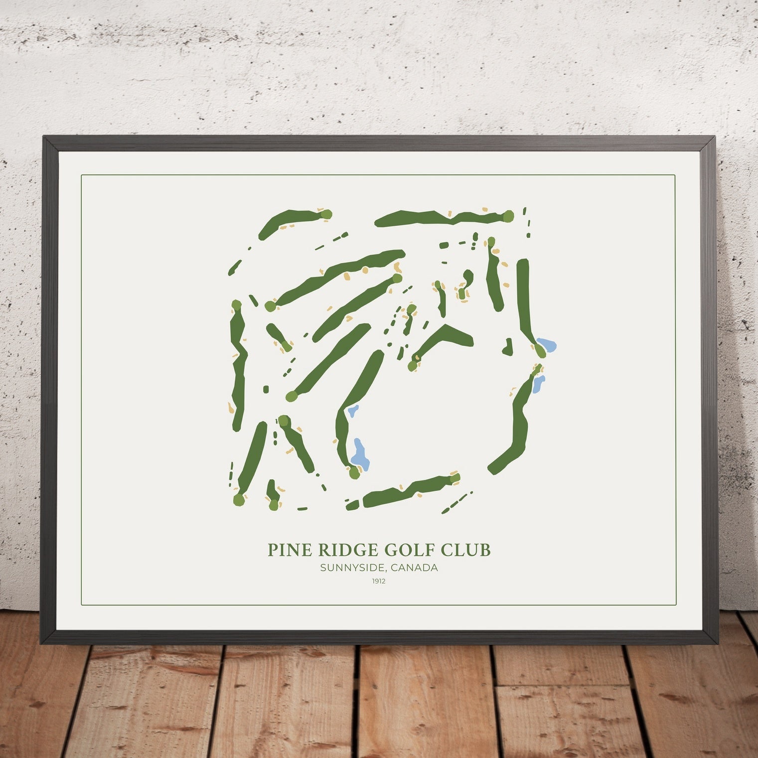 Pine Ridge Golf Club, Sunnyside: Modern Golf Course Map – The Unique ...