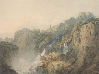 Tivoli with the Temple of the Sybil and the Cascades by Turner, 1796