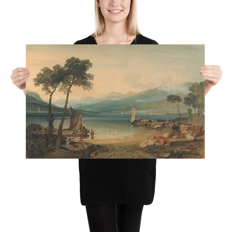 Lago di Ginevra e Monte Bianco di Turner, 1802 