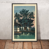 Templo Kiko, Prefectura de Nara por Hasui Kawase 1935 