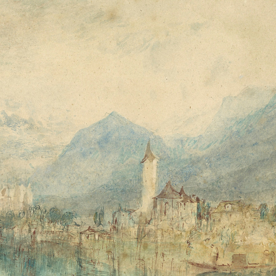 Guardando verso il Lago di Thun, dall&