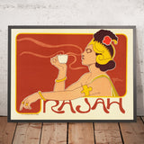Café Rajah Vintage Coffee Poster by Henri Meunier, 1899