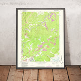 Old Map of Davis, West Virginia by USGS, 1967 – Thomas, Blackwater River & Canaan Valley