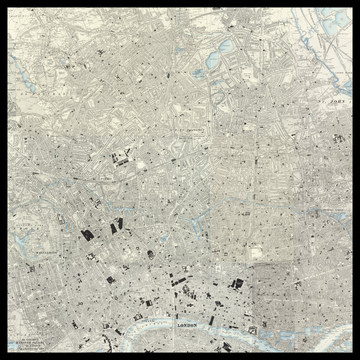 Eine alte Ordnance-Survey-Karte des Borough of Islington