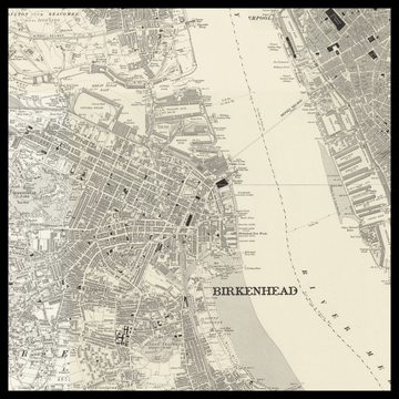 An old Ordnance Survey map of Birkenhead