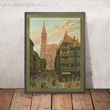Strasbourg Travel Poster by Chemins de fer d’Alsace et de Lorraine, 1920