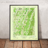 Old Map of New Paltz, New York by USGS, 1943 – Clintondale, Shawangunk Ridge & Wallkill River