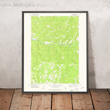 Old Map of Lowman, Idaho by USGS, 1972 – Boise National Forest & Boise River