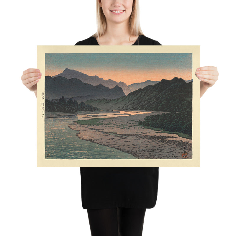 Sera a Minano, Chichibu di Hasui Kawase, 1935 