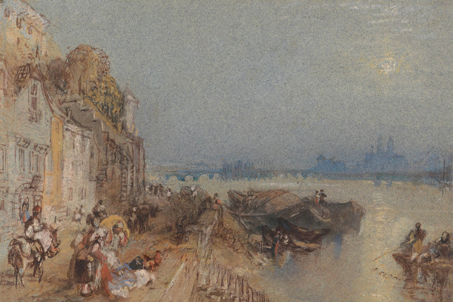 Tours: Sunset: Looking Backwards by Turner, 1826