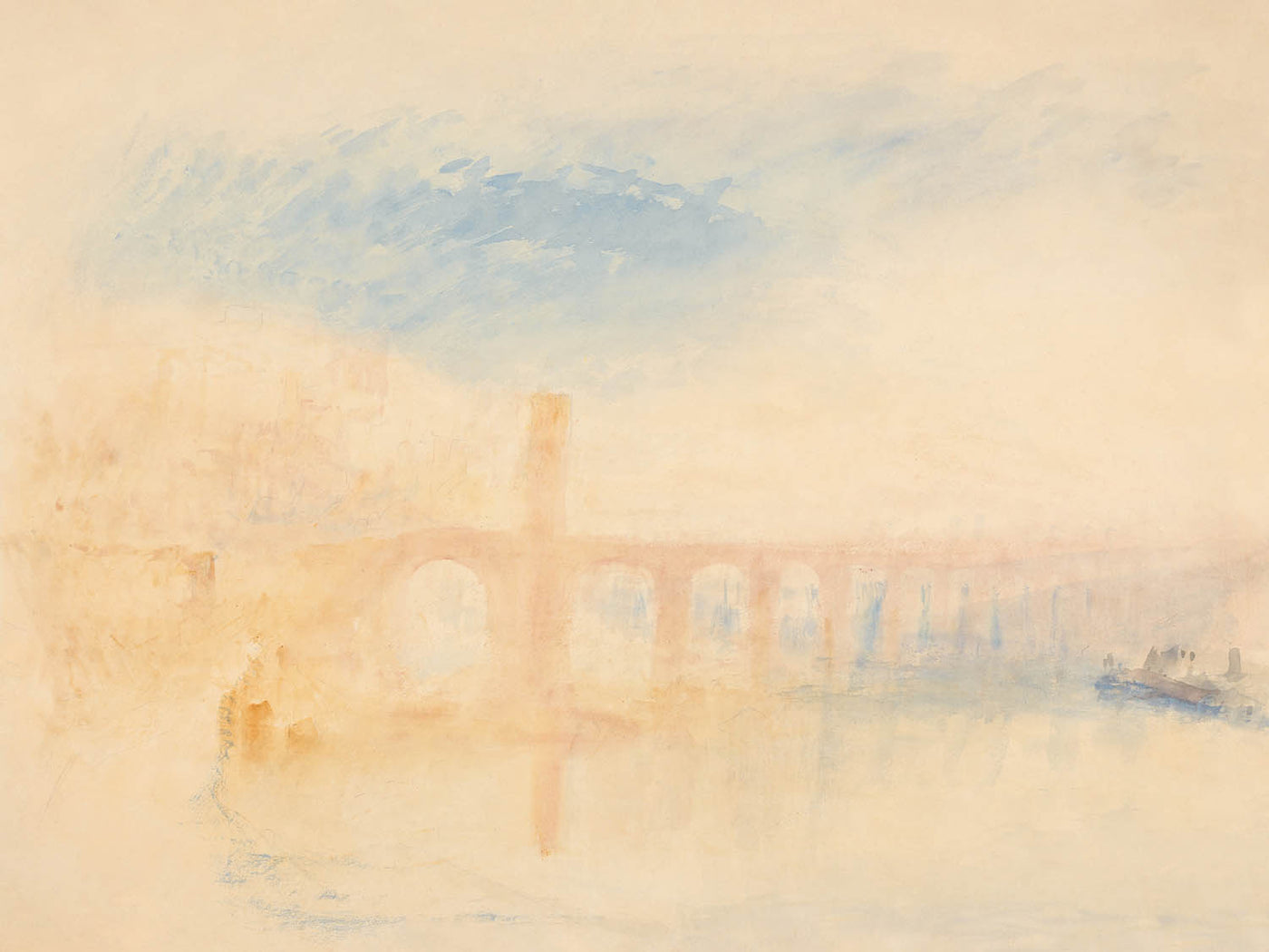 The Moselle Bridge, Coblenz by Turner, 1842