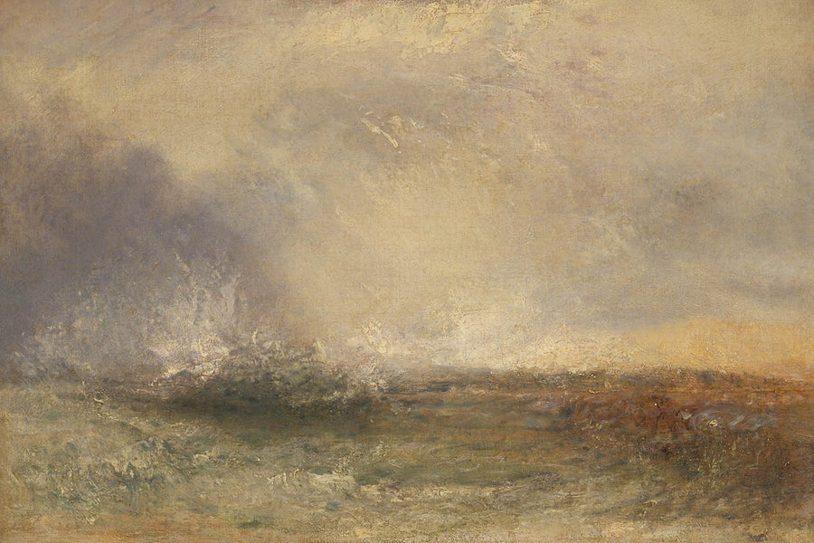 Mare Tempestoso che si infrange su una Riva di Turner, 1840 