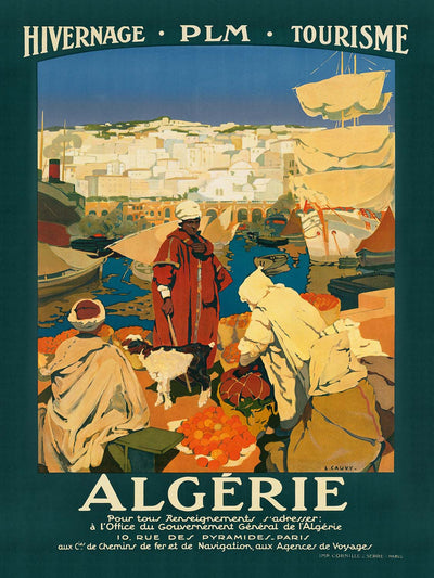 Algeria Travel Poster: Algérie by Léon Cauvy, 1930