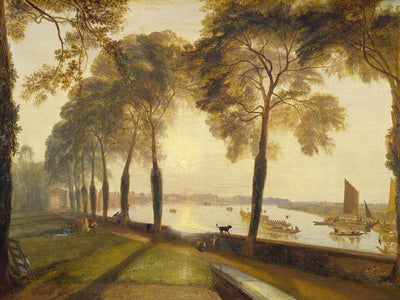Mortlake Terrace overlooking the Thames in London by Turner, 1827