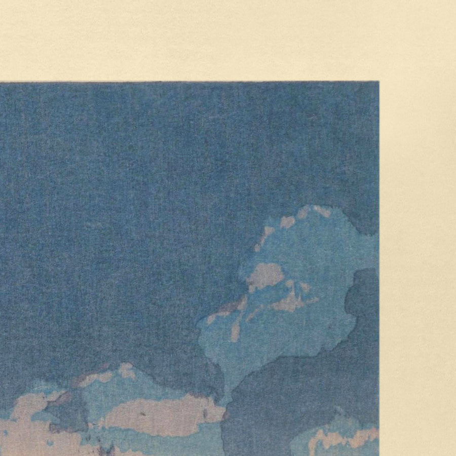 Pagoda del Tempio Honmon, Ikegami di Hasui Kawase, 1935 