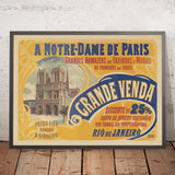 A Notre-Dame de Paris – Rio de Janeiro Grande Vente, affiche de voyage ancienne de Paul Dupont (1900) 