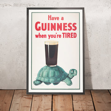 Ein gerahmtes Bild von Have a Guinness When You’re Tired von John Gilroy, 1936