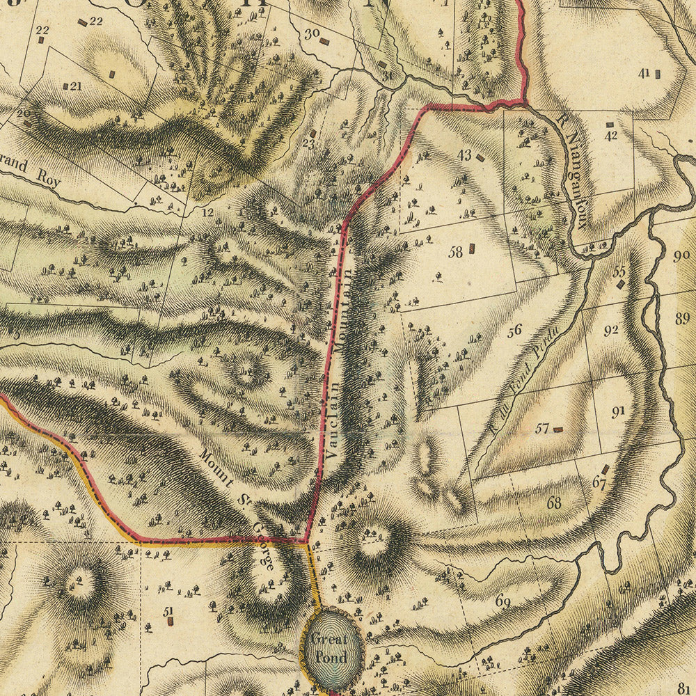 Rare Map of Grenada by Paterson, 1780: St. George's, Estates, Rivers, Bedford Point, Plantations