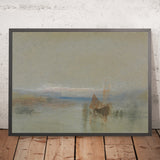 Fischboote, die 1800 von Turner vor Le Havre stillgelegt wurden 