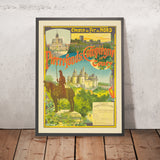 Picardy Travel Poster: Pierrefonds, Compiègne et Coucy by Gustave Fraipont, 1899