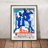 Pacific Northwest Travel Poster: Lewis and Clark by Northern Pacific Railway