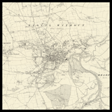Mapa antiguo personalizado de Yeovil 