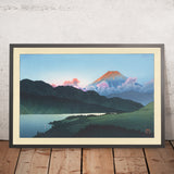 Der Fuji bei Sonnenuntergang, der Ashinoko-See von Hasui Kawase, 1935 