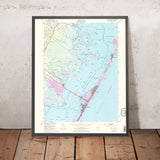 Old Map of Long Beach Island, New Jersey by USGS, 1952 – Ship Bottom, Barnegat Bay & Surf City