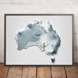 Topografische 3D-Reliefkarte von Australien 