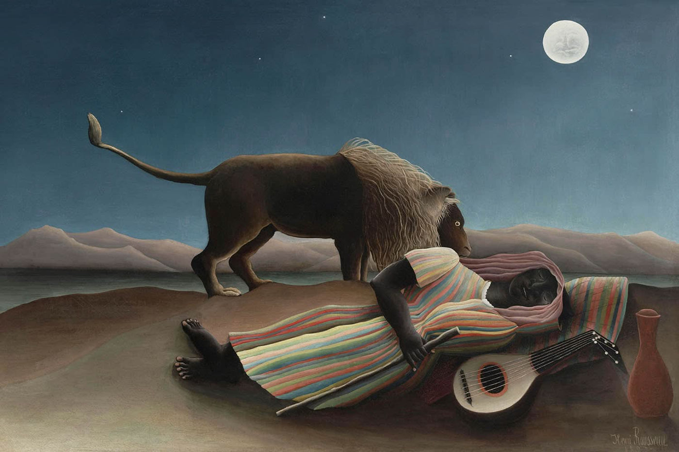 La gitana dormida de Henri Rousseau, 1897