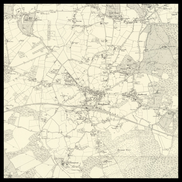 An old Ordnance Survey map of Bracknell