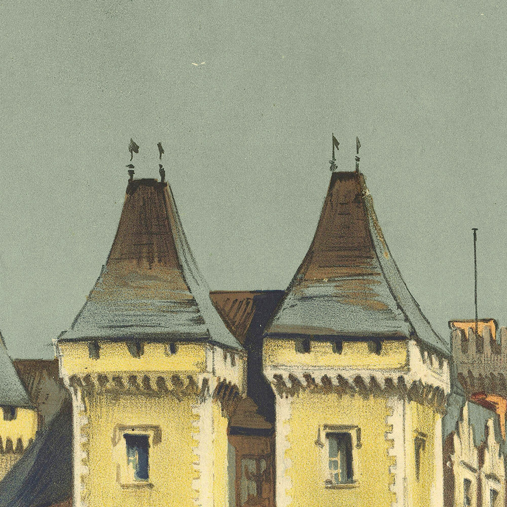 Pau Travel Poster: Winter and Summer Resort by Chemins de fer d’Orléans et du Midi, 1910