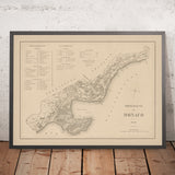 Old Map of Monaco by Gillot, 1898: Monte Carlo, La Condamine, Casino, Palais, Port