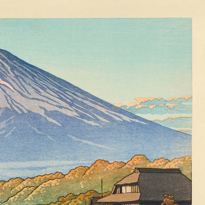 Autumn in Funatsu with Mt. Fuji by Hasui Kawase, 1935
